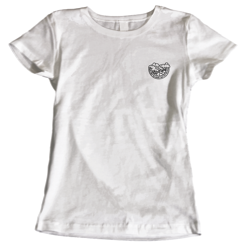 Away from the Crowds and Into the Clouds Ladies' Hiking T-Shirt