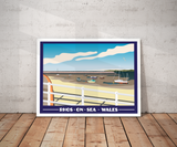 Rhos-on-Sea Landscape Print – North Wales Coast (Lustre Art Print)