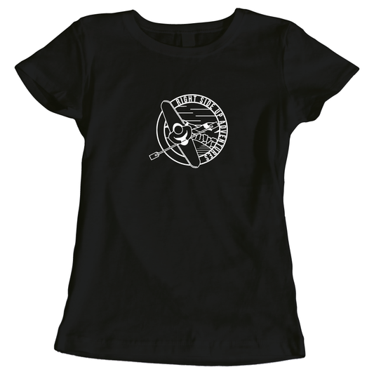 Right Side Up Adventures Kayaking-Themed Ladies T-Shirt