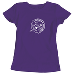 Right Side Up Adventures kayaking themed ladies t-shirt