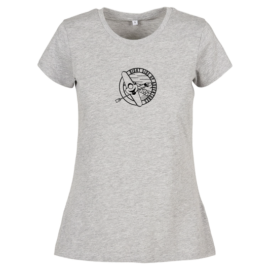 Right Side Up Adventures Kayaking Themed Ladies T-Shirt
