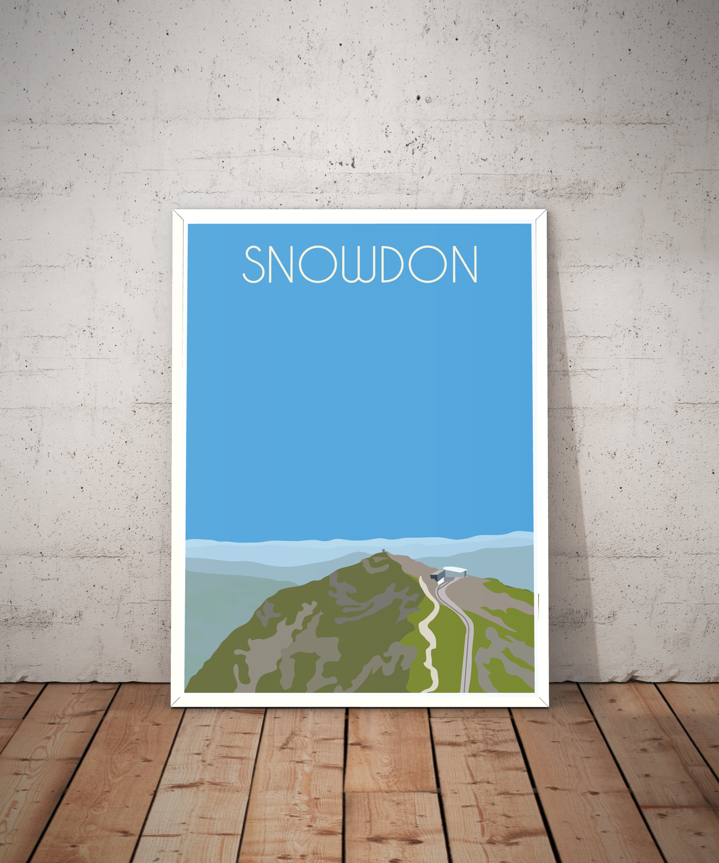 Yr Wyddfa, Snowdon Eryri National Park (Snowdonia) Welsh 3000's poster print