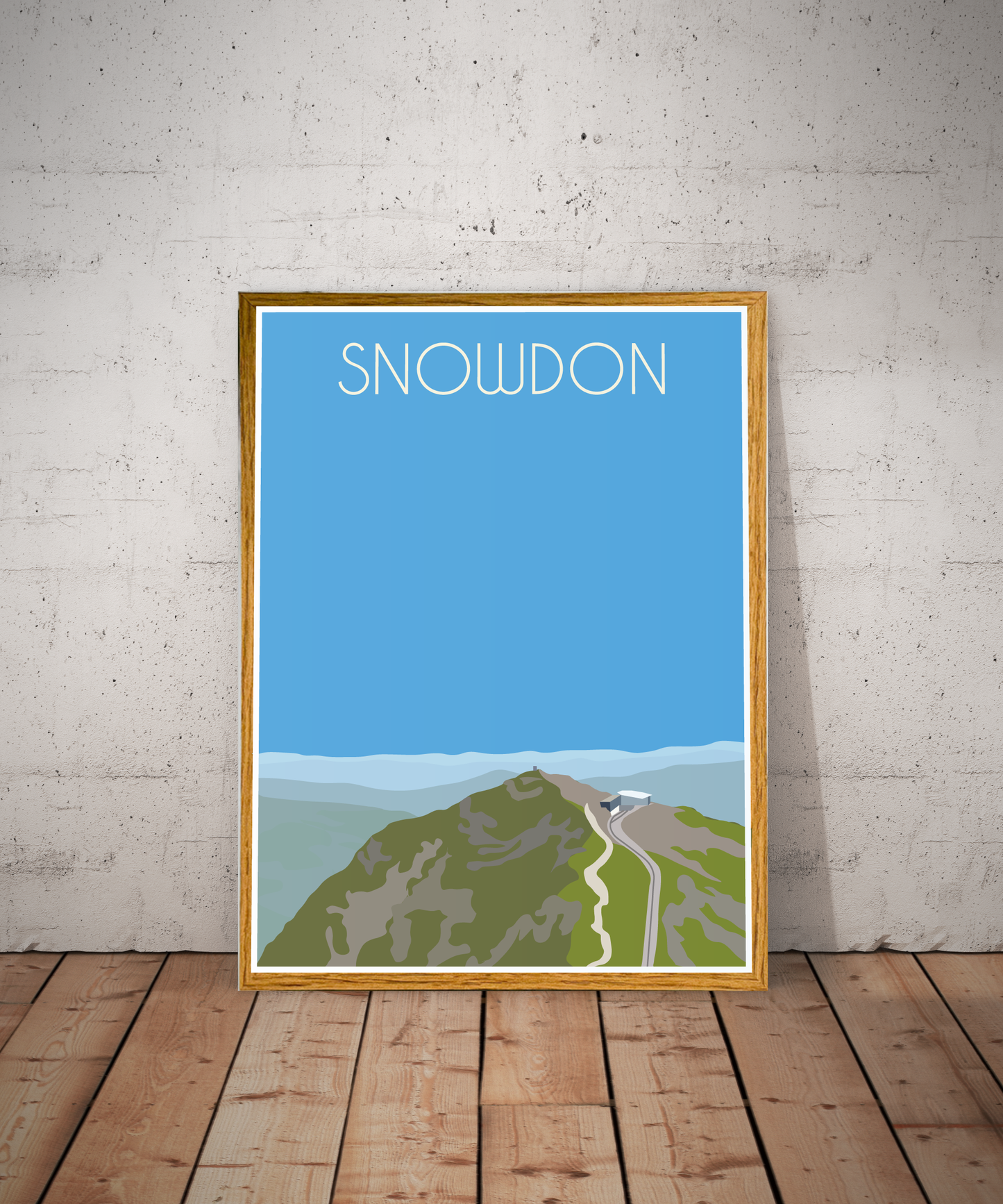 Yr Wyddfa, Snowdon Eryri National Park (Snowdonia) Welsh 3000's poster print