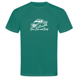 Sun sea and surf surfing themed t-shirt