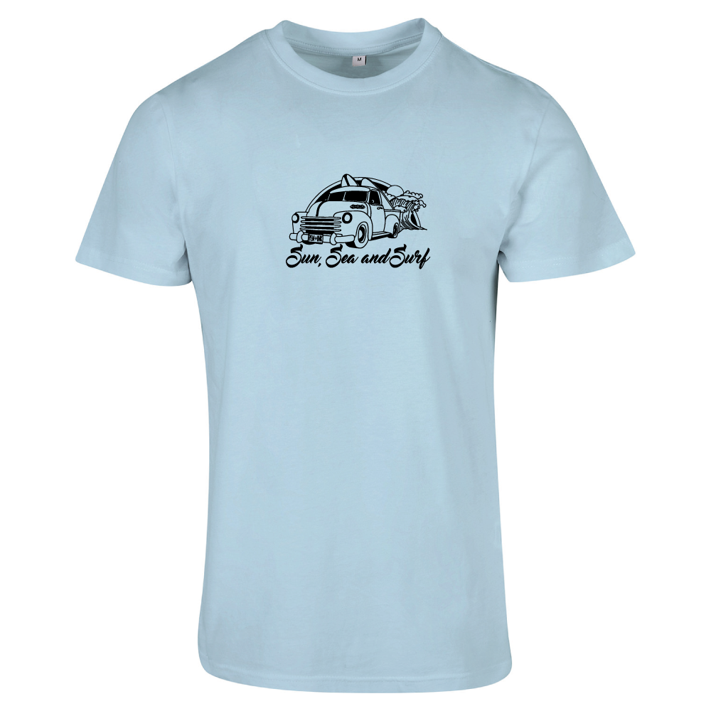 Sun Sea & Surf Coastal Adventure Tee | Surfing Unisex T-Shirt UK
