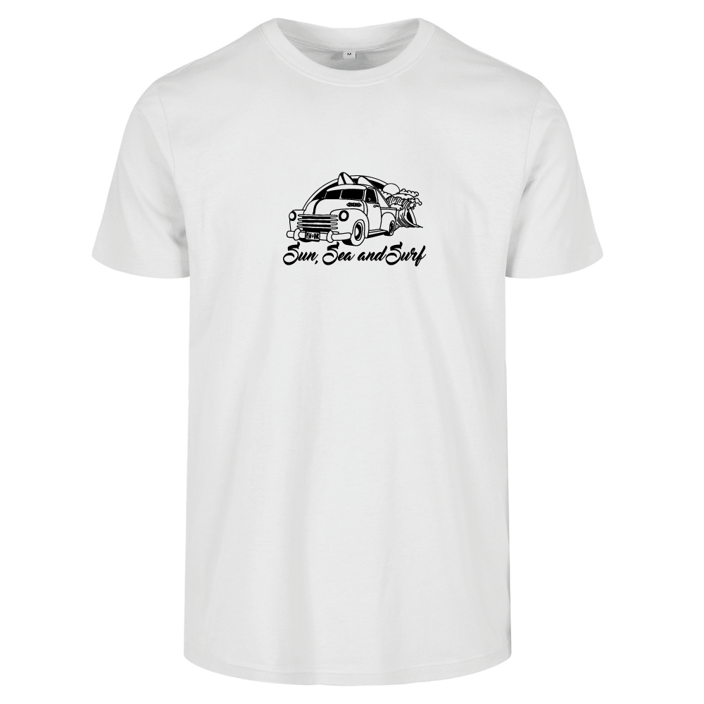 Sun Sea & Surf Coastal Adventure Tee | Surfing Unisex T-Shirt UK