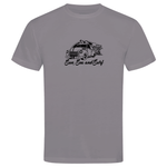 Sun, Sea, and Surf Surfing-Themed T-Shirt