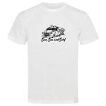 Sun sea and surf surfing themed t-shirt