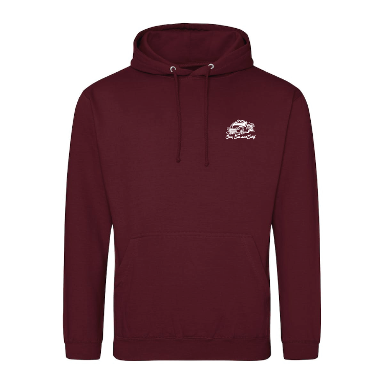 Sun, Sea, and Surf Surfing Themed Hoody