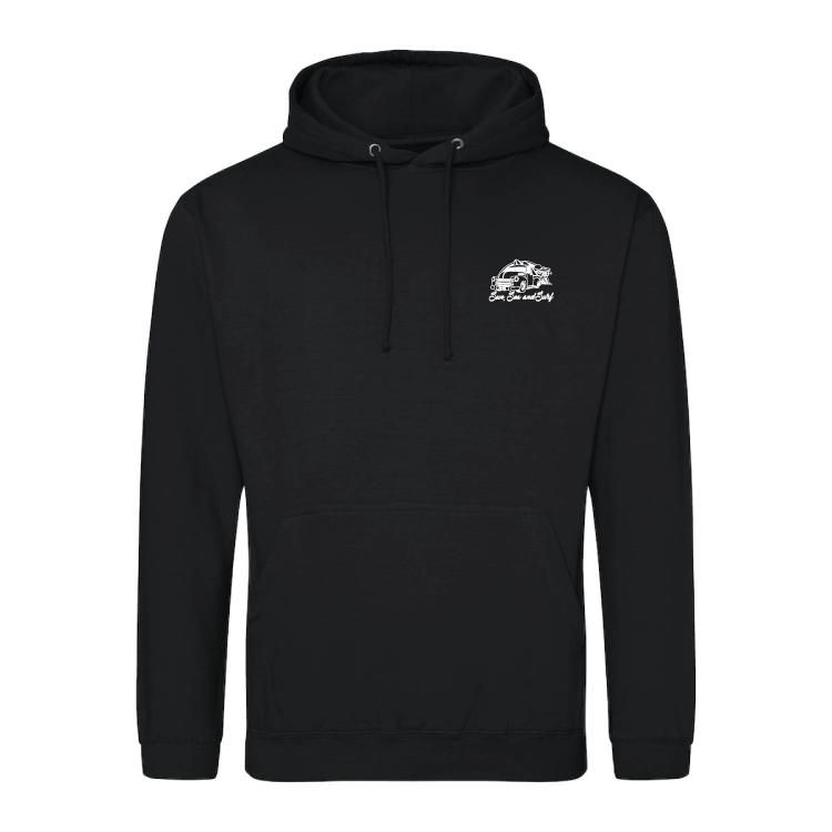 Sun, Sea, and Surf Surfing Themed Hoody