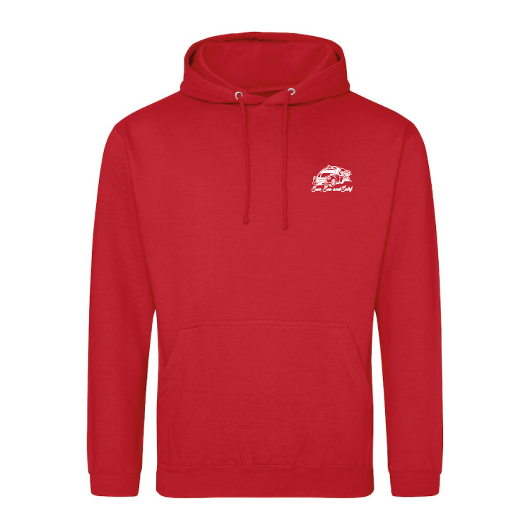 Sun, Sea, and Surf Surfing Themed Hoody