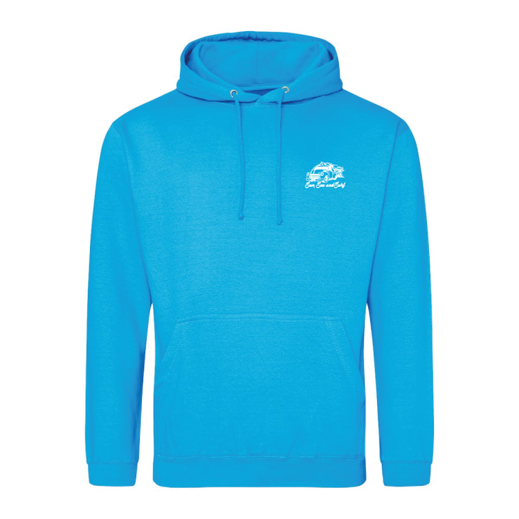 Sun, Sea, and Surf Surfing Themed Hoody