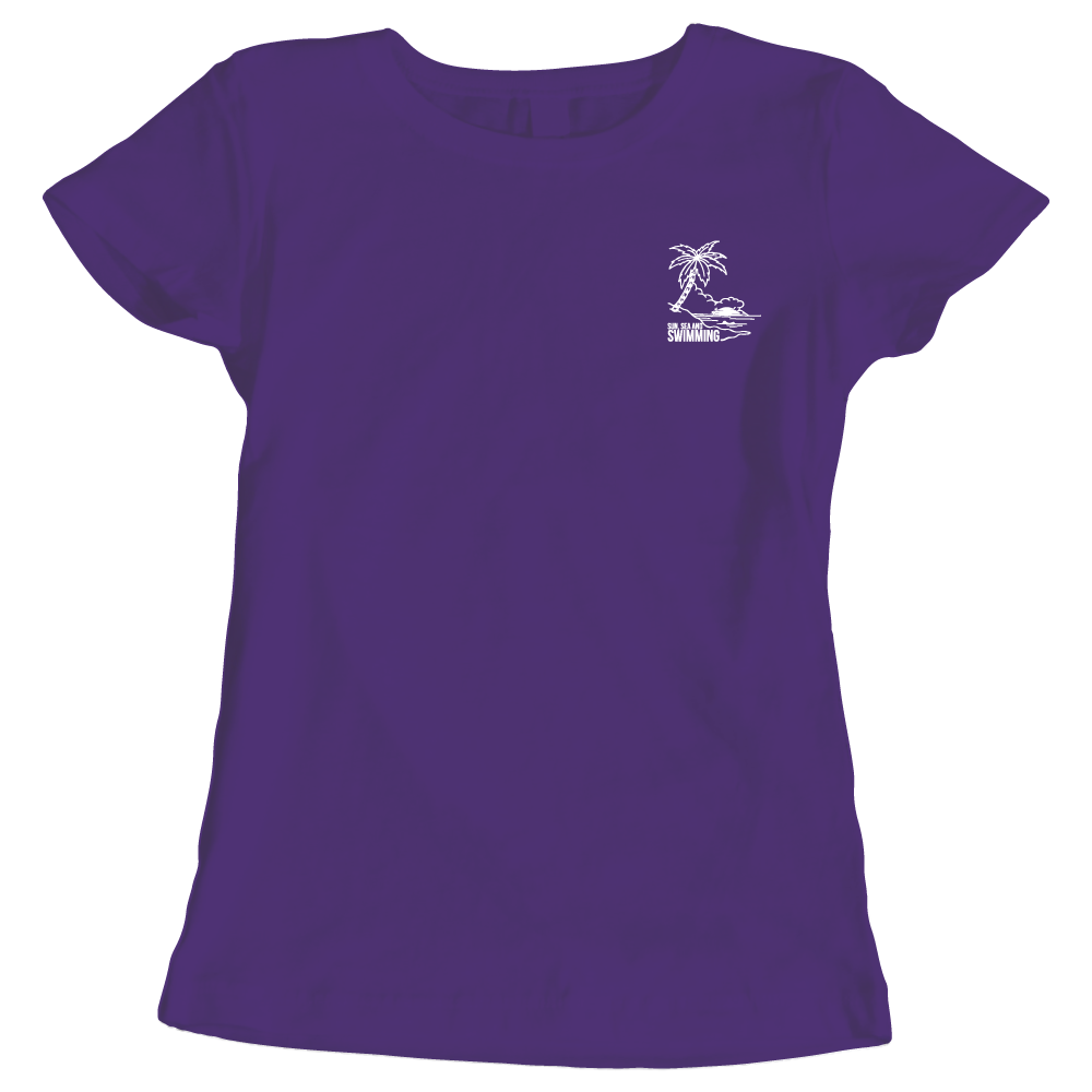 Sun, Sea, and Swimming Ladies T-Shirt