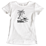 Sun Sea And Swimming ladies t-shirt