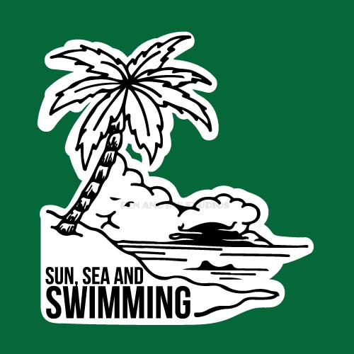 Sun, Sea & Swimming Sticker | Wild Swimming Sticker