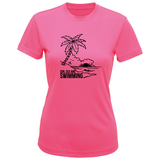 Sun, Sea, and Swimming Ladies T-Shirt
