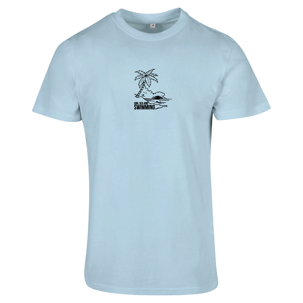 "Sun, Sea and Swimming" Unisex T-Shirt | Open Water & Wild Swimming Apparel