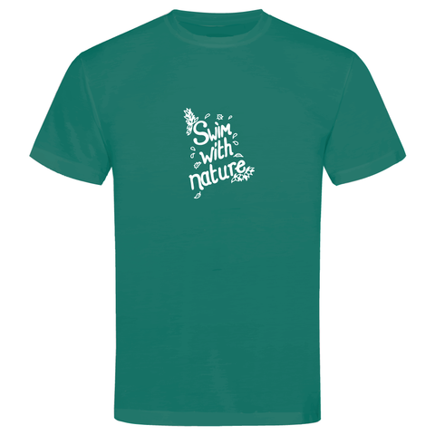 Swim With Nature wild swimming themed t-shirt