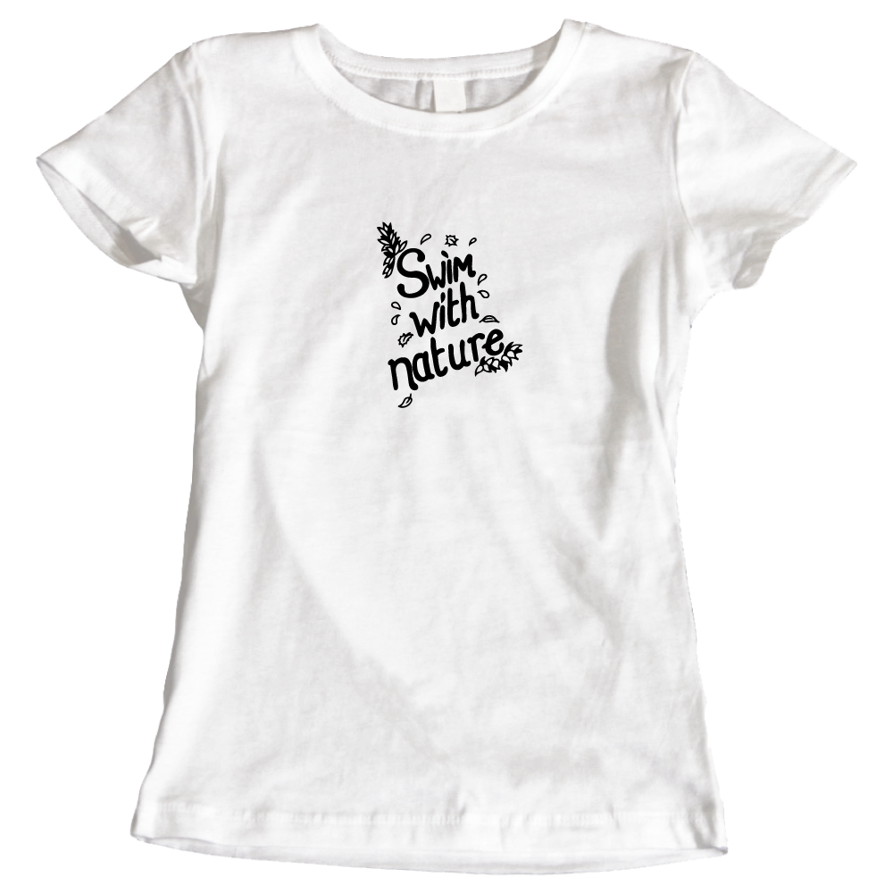 Swim With Nature Wild Swimming Themed T-Shirt
