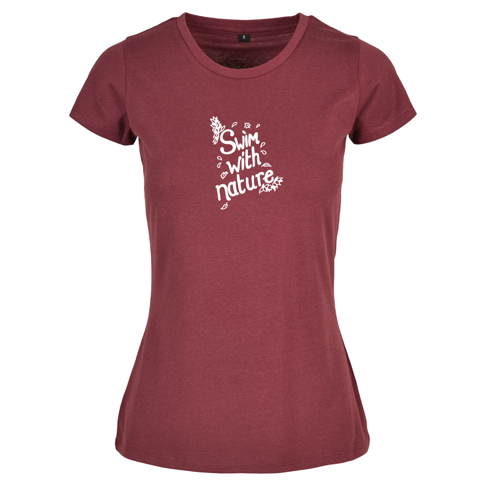 Swim With Nature Wild Swimming Themed Ladies T-Shirt