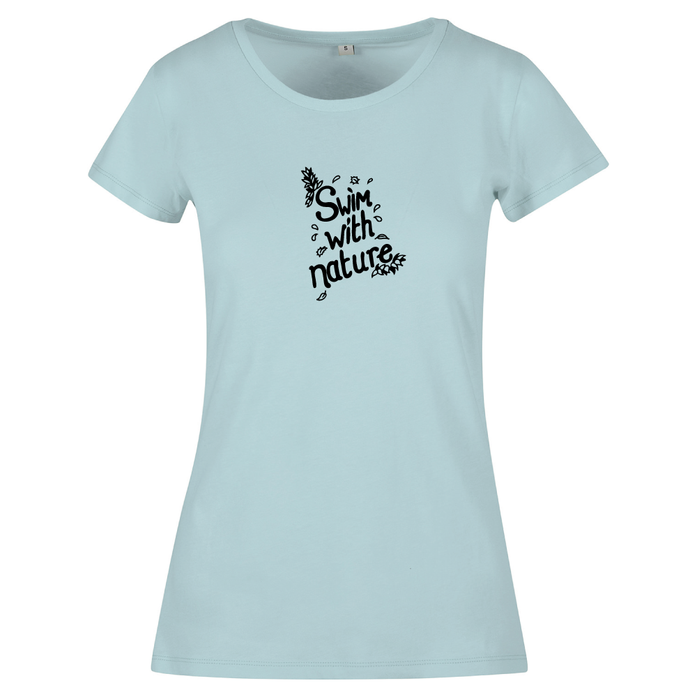 Swim With Nature Wild Swimming Themed Ladies T-Shirt