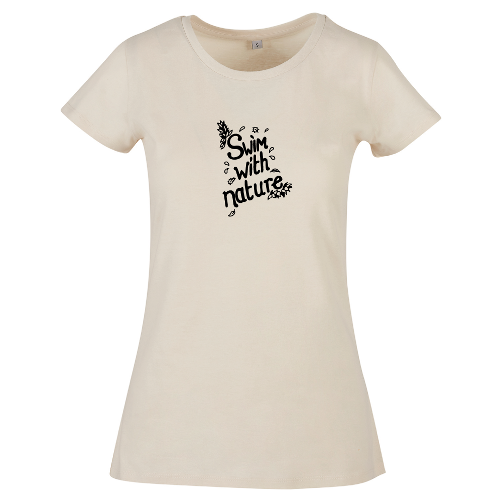 Swim With Nature Wild Swimming Themed Ladies T-Shirt