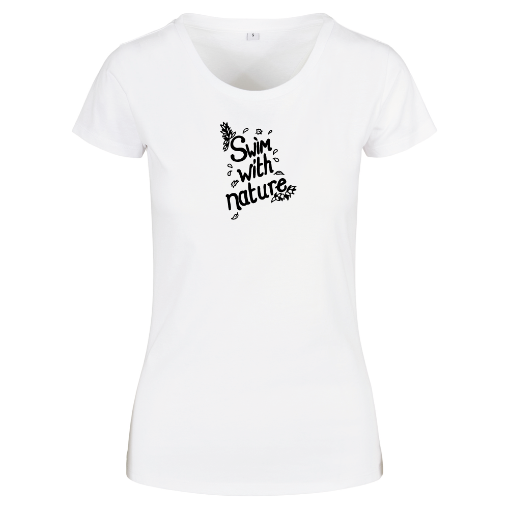 Swim With Nature Wild Swimming Themed Ladies T-Shirt