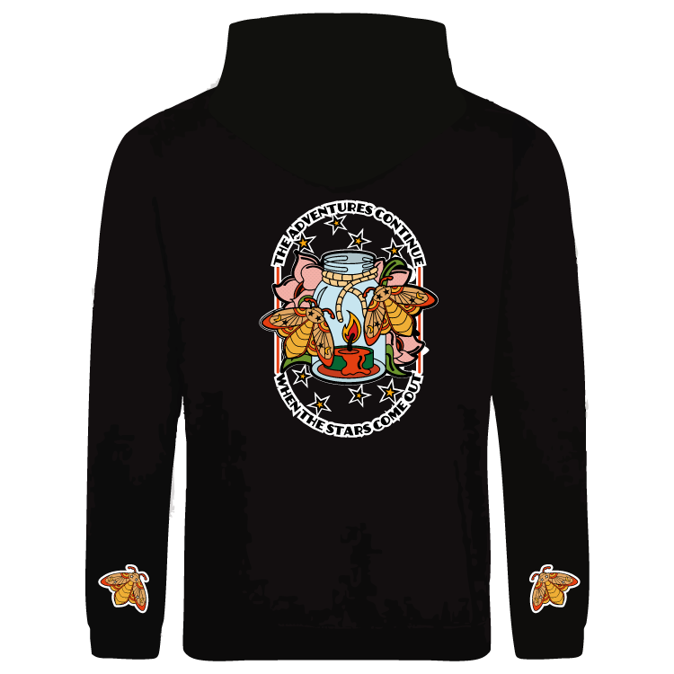 Adventure Zip Hoodie UK | The Adventure Continues When The Stars Come Out Zoodie