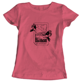 The adventurer, adventure and exploration ladies t-shirt