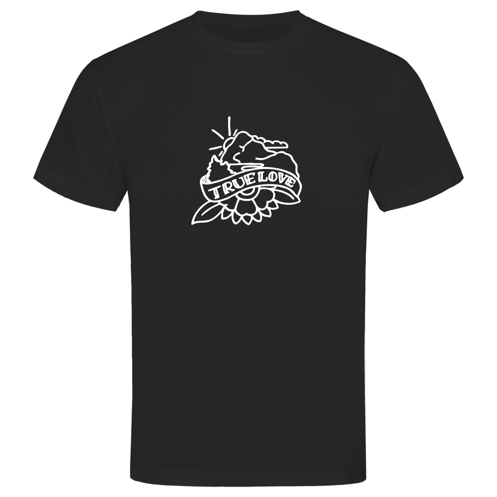 True Love mountain adventure themed t-shirt