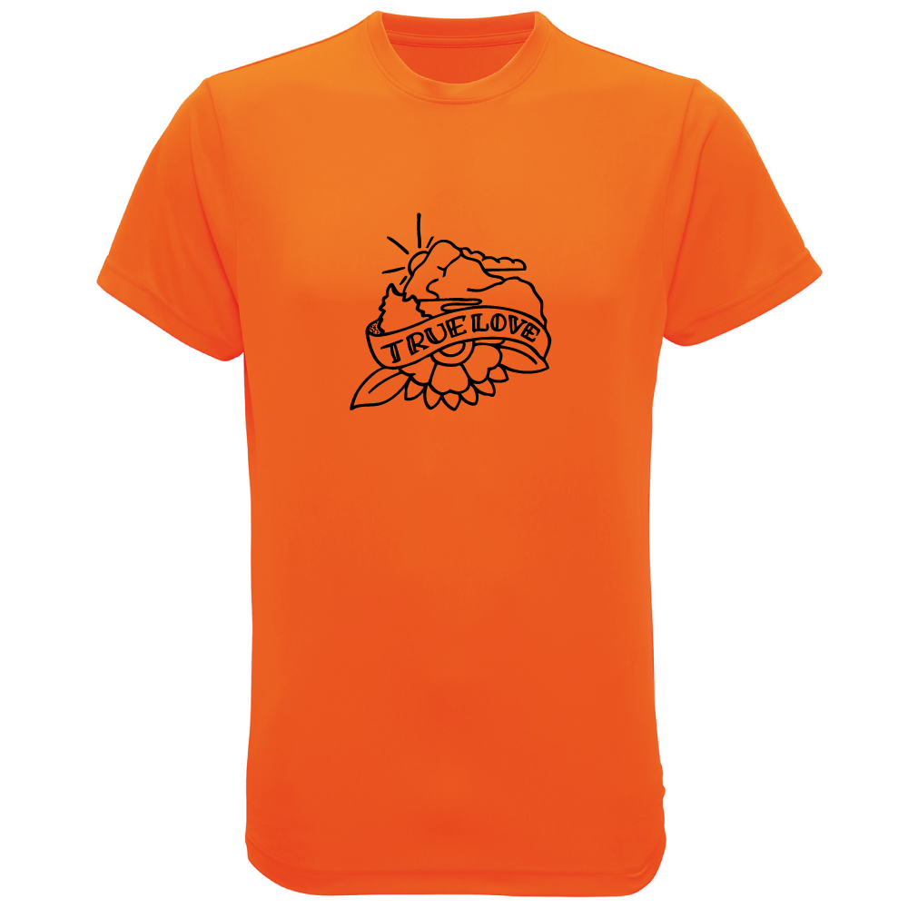 True Love mountain adventure themed t-shirt
