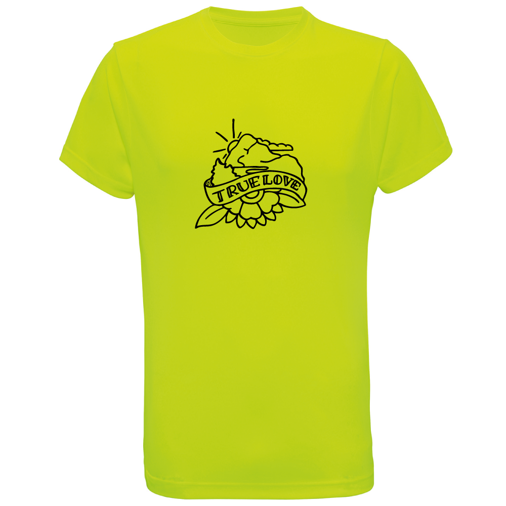 True Love mountain adventure themed t-shirt