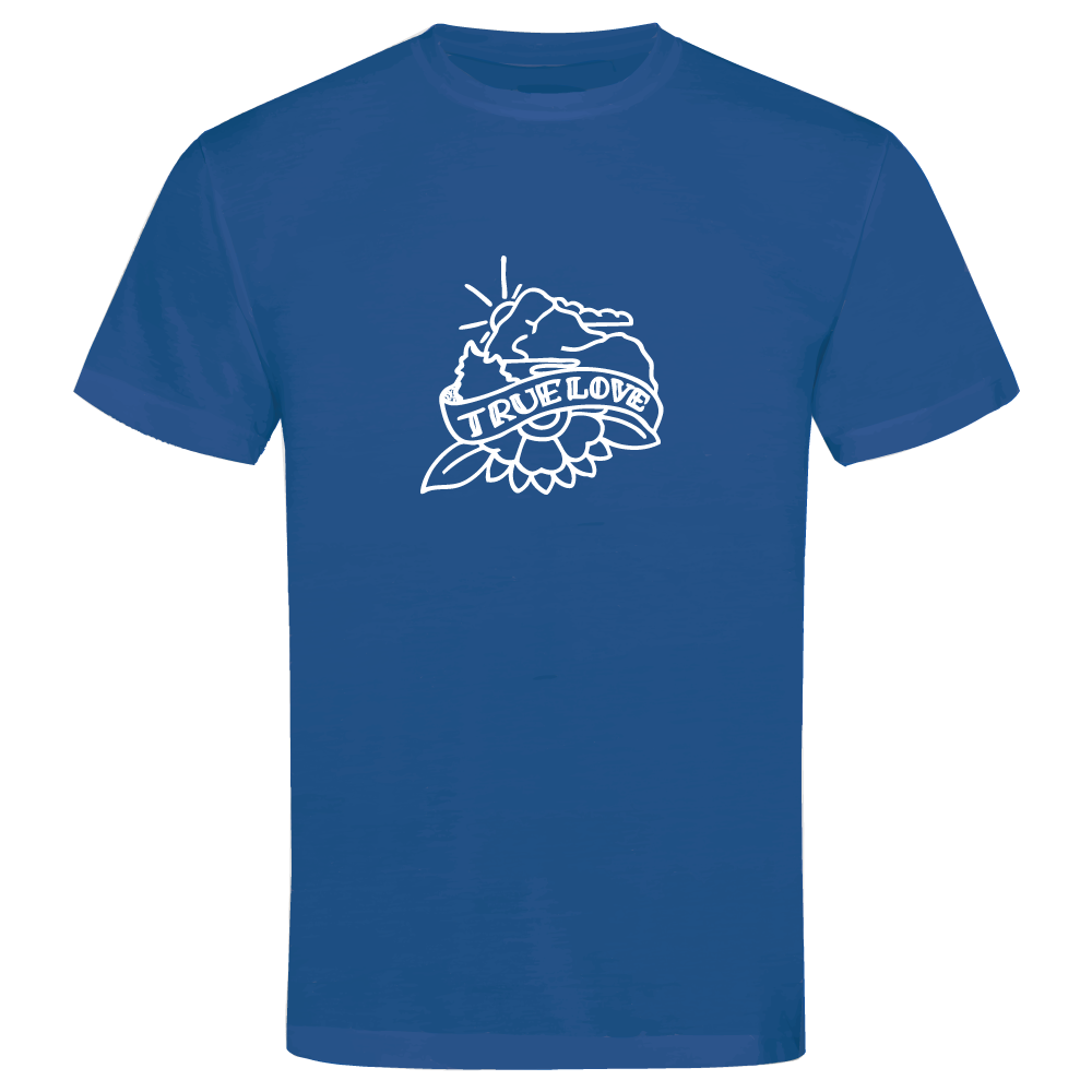 True Love mountain adventure themed t-shirt
