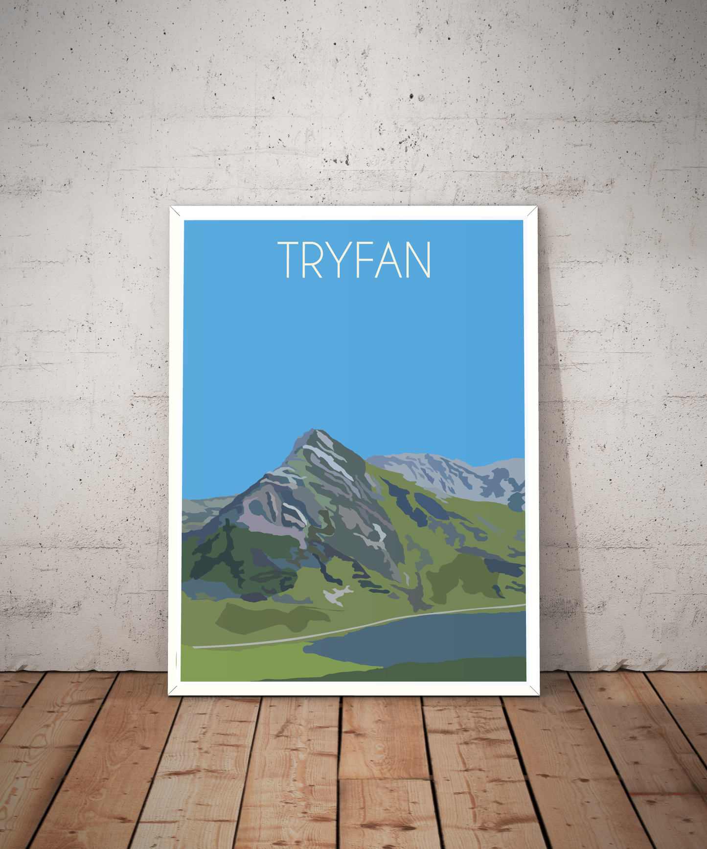 Tryfan Eryri National Park (Snowdonia) Welsh 3000's poster print