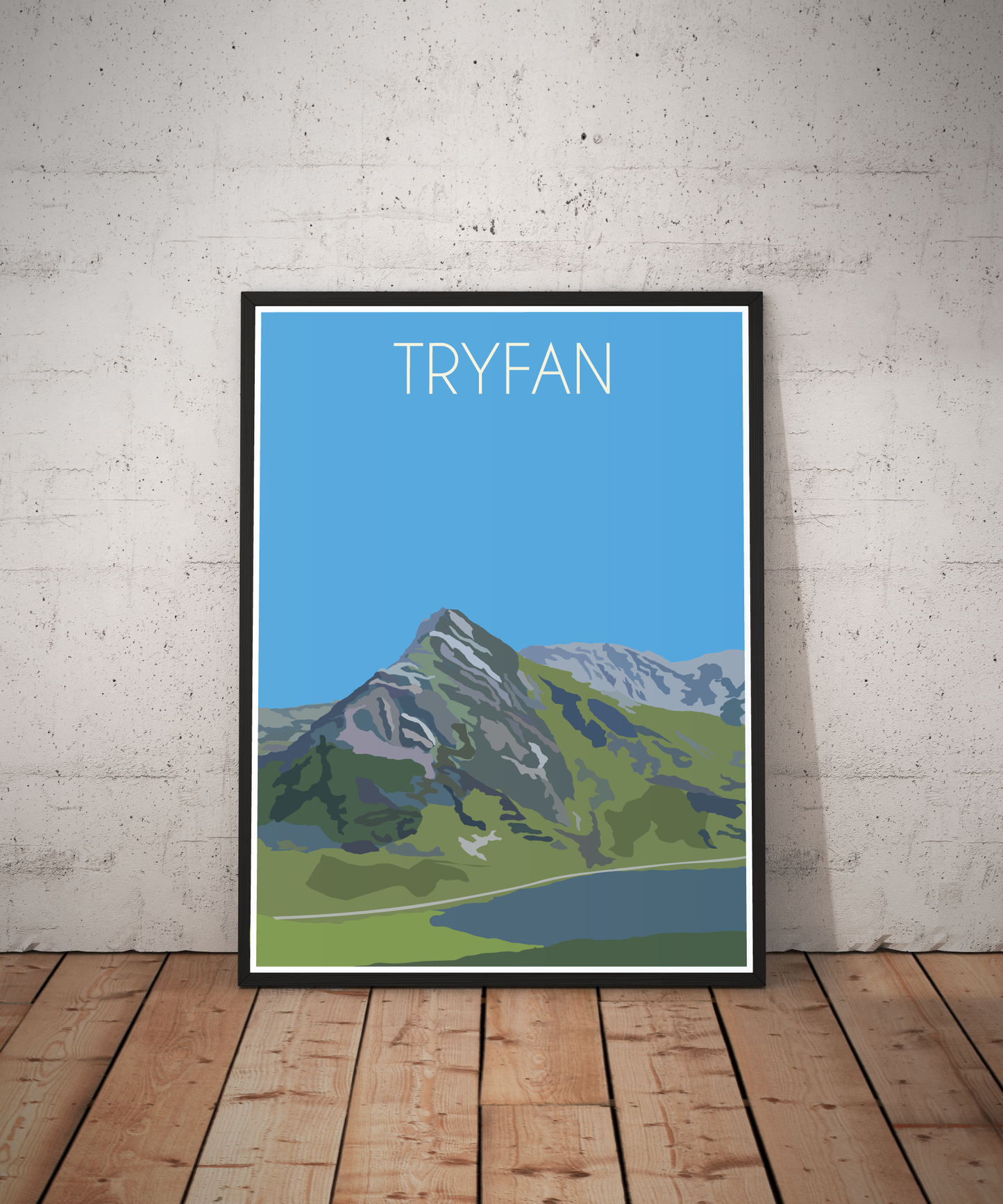Tryfan Eryri National Park (Snowdonia) Welsh 3000's poster print