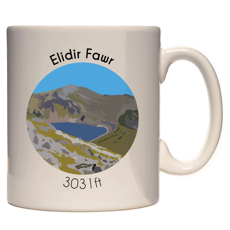 Welsh 3000's Mountains Mug - 330ml mug