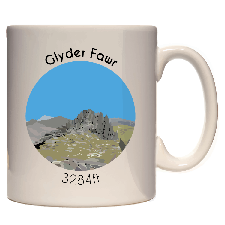 Welsh 3000's Mountains Mug - 330ml mug