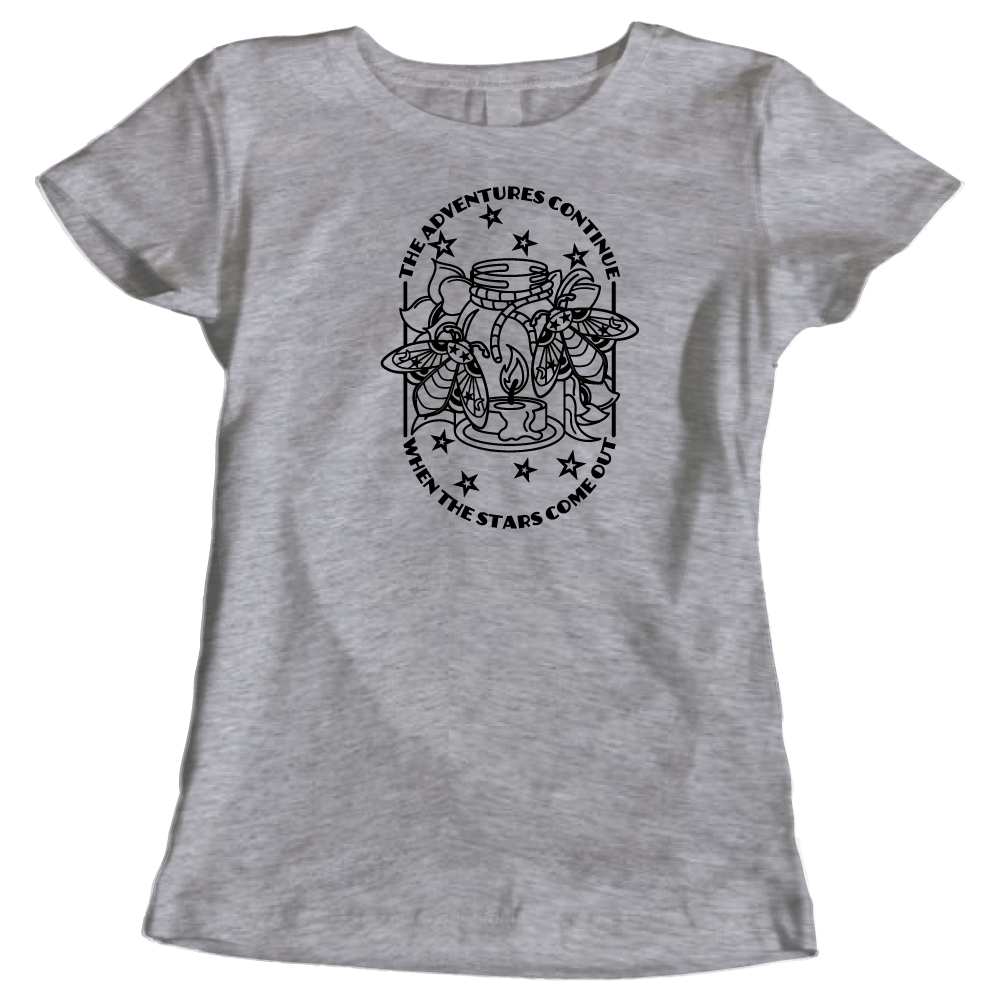 When the Stars Come Out Women’s T-Shirt – Adventure Camping Graphic Tee