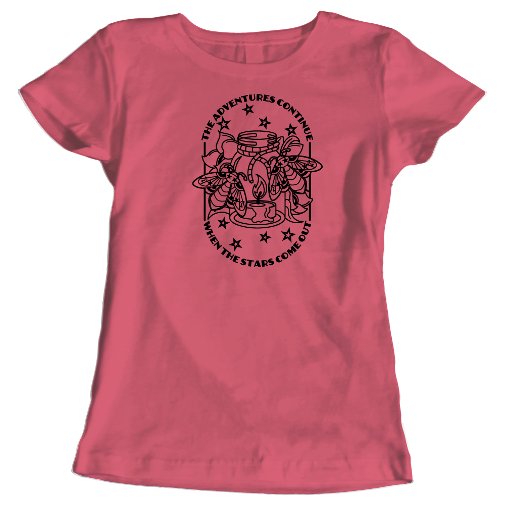 When the Stars Come Out Women’s T-Shirt – Adventure Camping Graphic Tee
