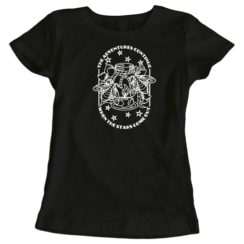 When the Stars Come Out Women’s T-Shirt – Adventure Camping Graphic Tee