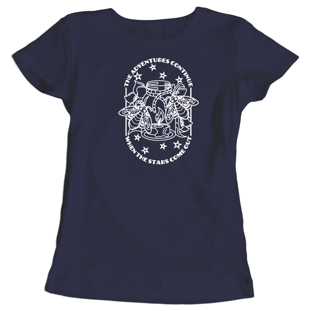 When the Stars Come Out Women’s T-Shirt – Adventure Camping Graphic Tee