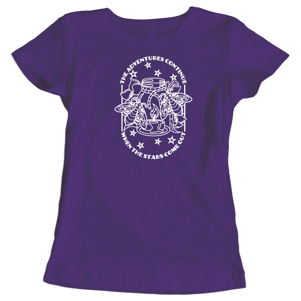 When the Stars Come Out Women’s T-Shirt – Adventure Camping Graphic Tee