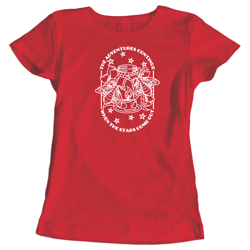 When the Stars Come Out Women’s T-Shirt – Adventure Camping Graphic Tee