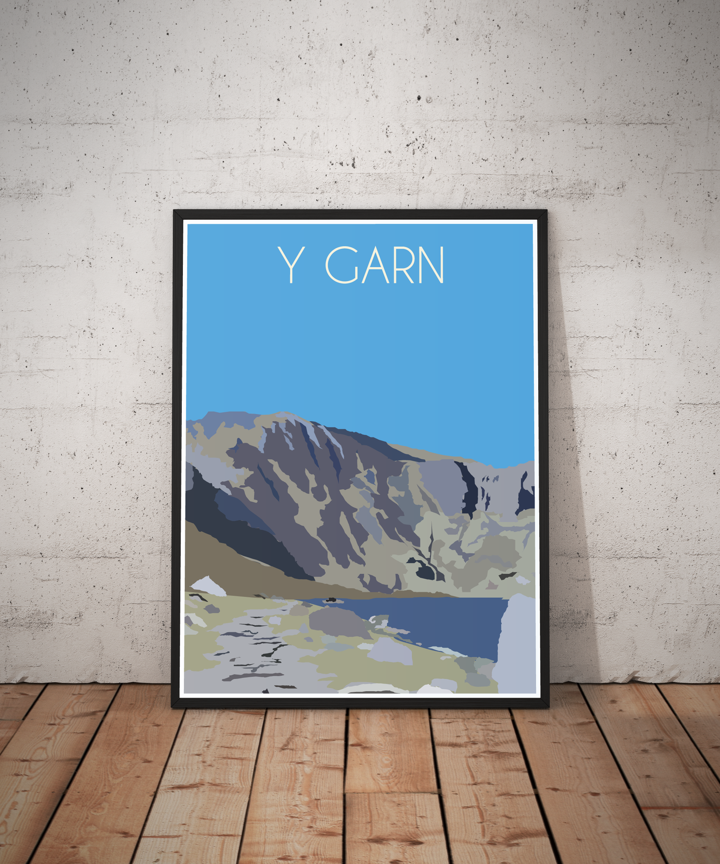 Y Garn Eryri National Park (Snowdonia) Welsh 3000's poster print