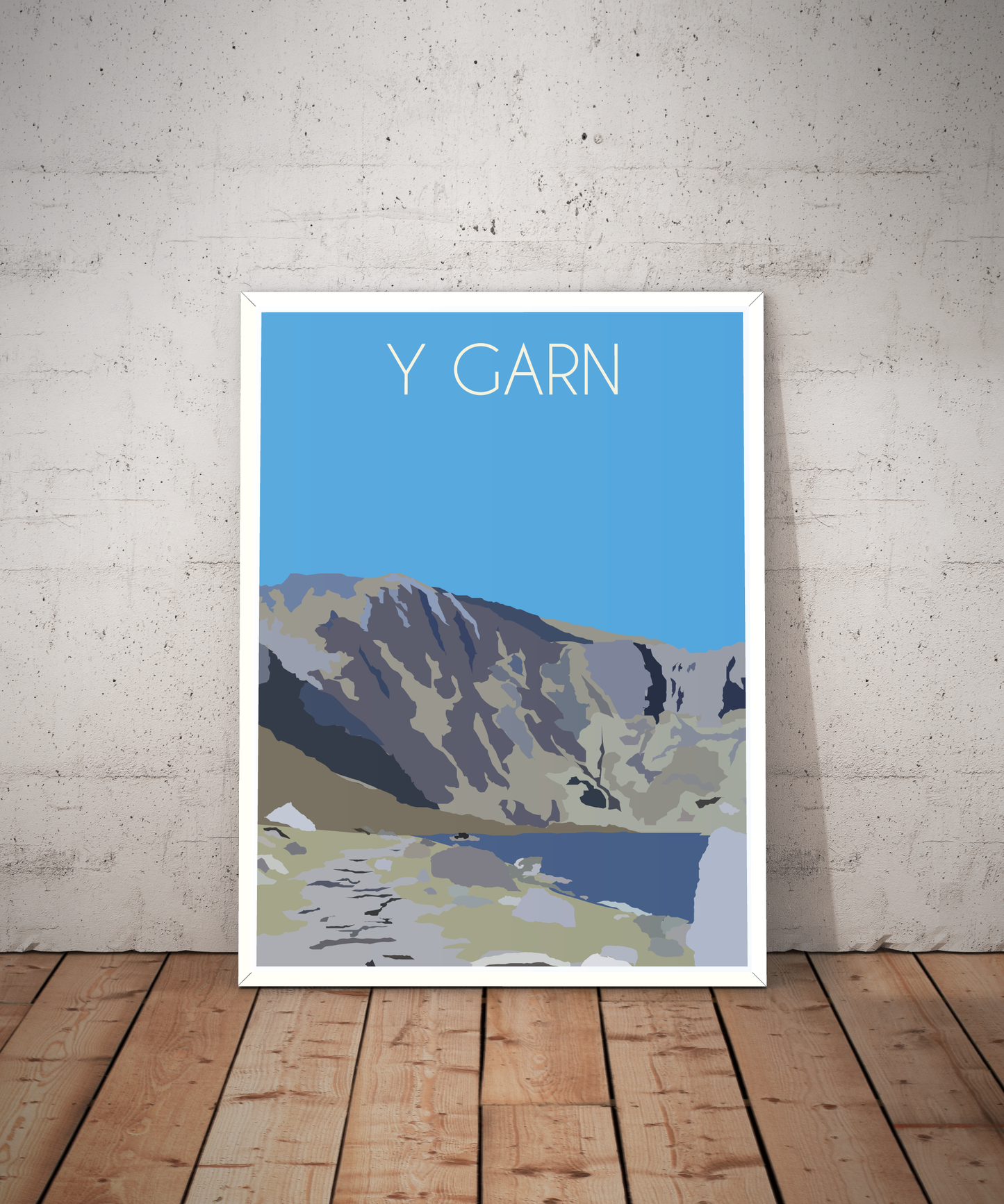 Y Garn Eryri National Park (Snowdonia) Welsh 3000's poster print