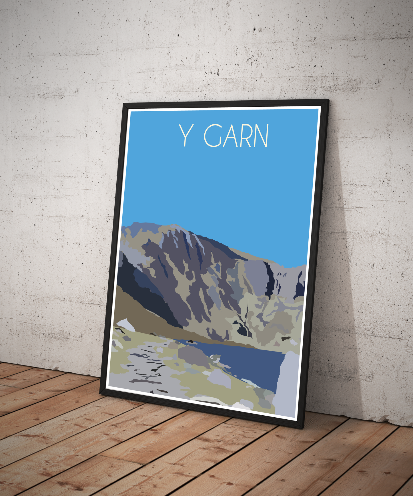 Y Garn Eryri National Park (Snowdonia) Welsh 3000's poster print