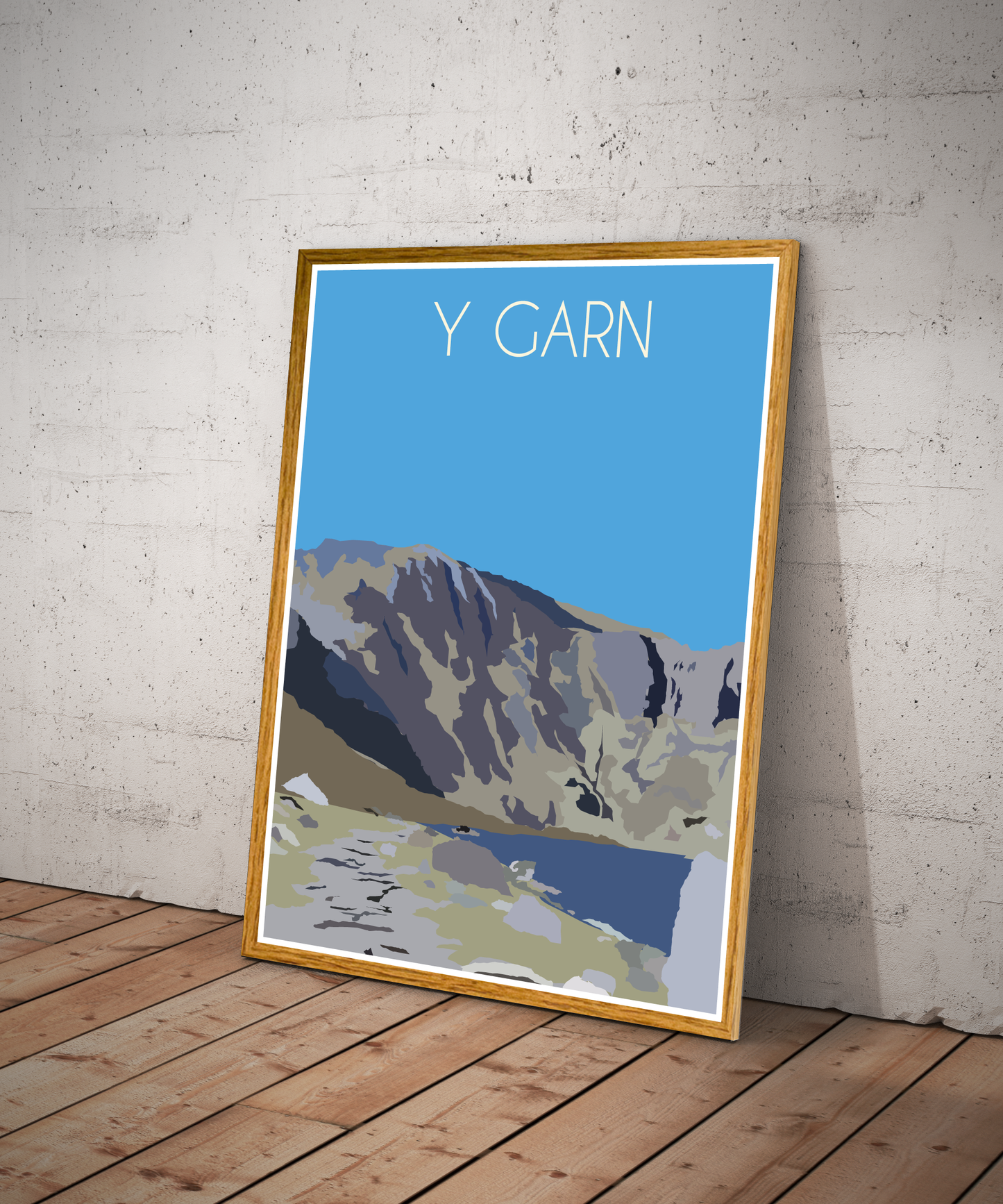 Y Garn Eryri National Park (Snowdonia) Welsh 3000's poster print