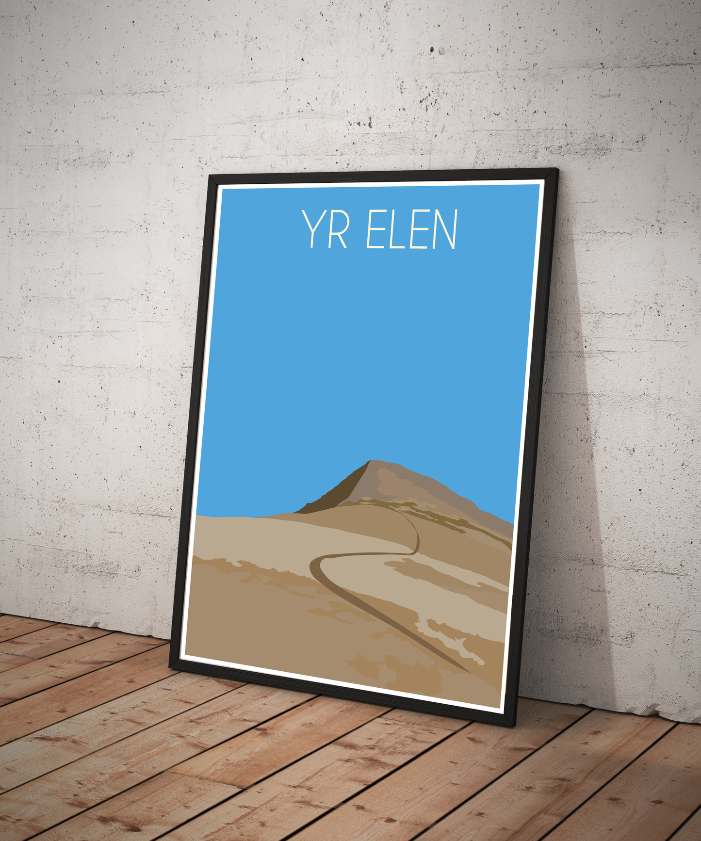 Yr Elen Eryri National Park (Snowdonia) Welsh 3000's poster print