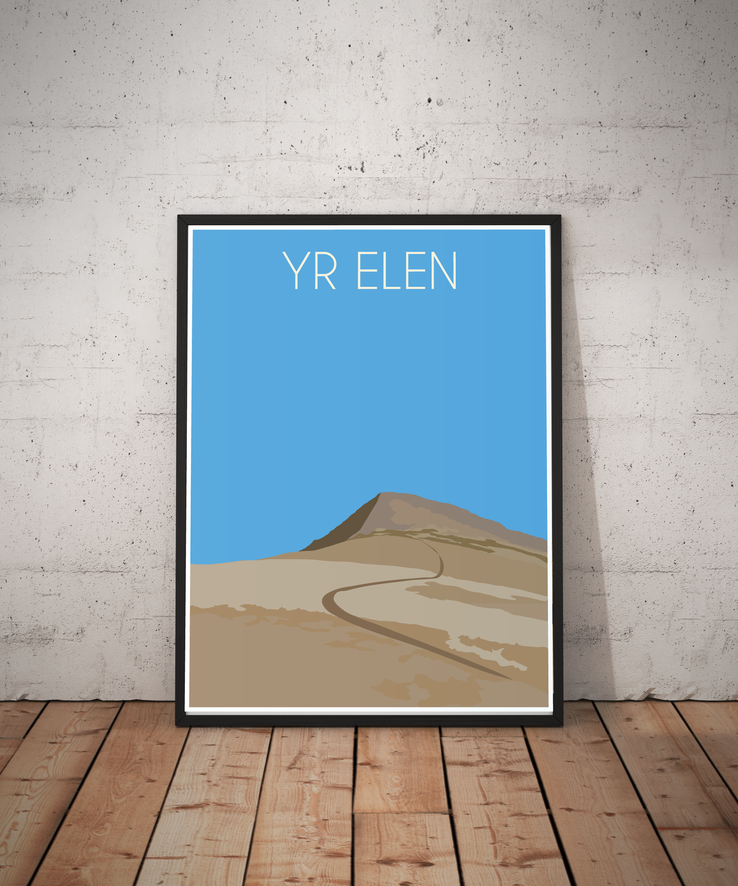 Yr Elen Eryri National Park (Snowdonia) Welsh 3000's poster print