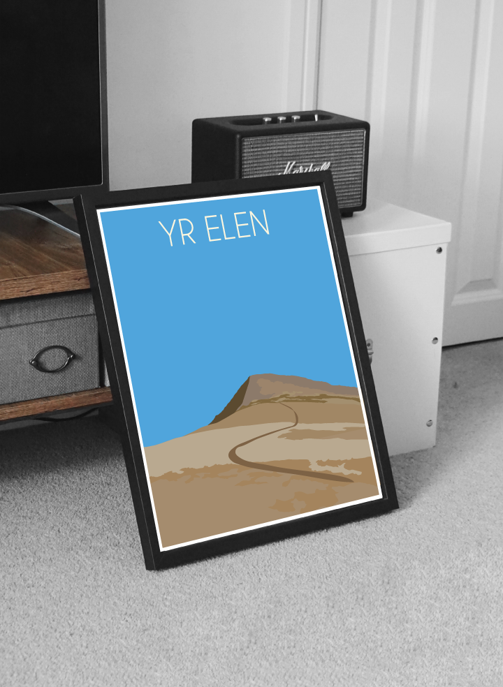 Yr Elen Eryri National Park (Snowdonia) Welsh 3000's poster print